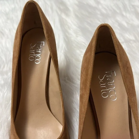 Franco Sarto Palma Women shoes Tan Suede Classic Pumps Size 10M - Picture 3 of 8